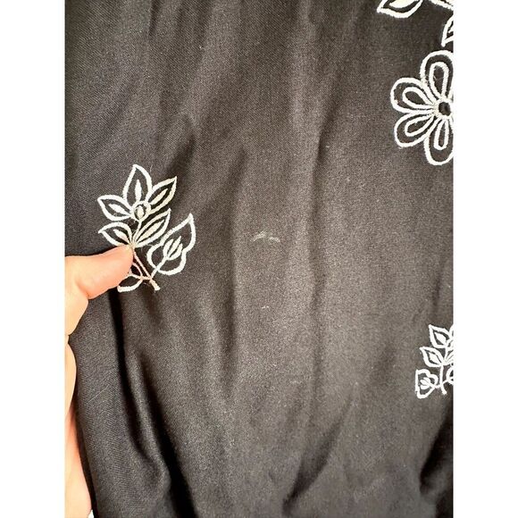 Ulla Popken Women's Blouse Button Up Women's Size 2XL (16/18) Rayon Embroidered - Picture 4 of 7